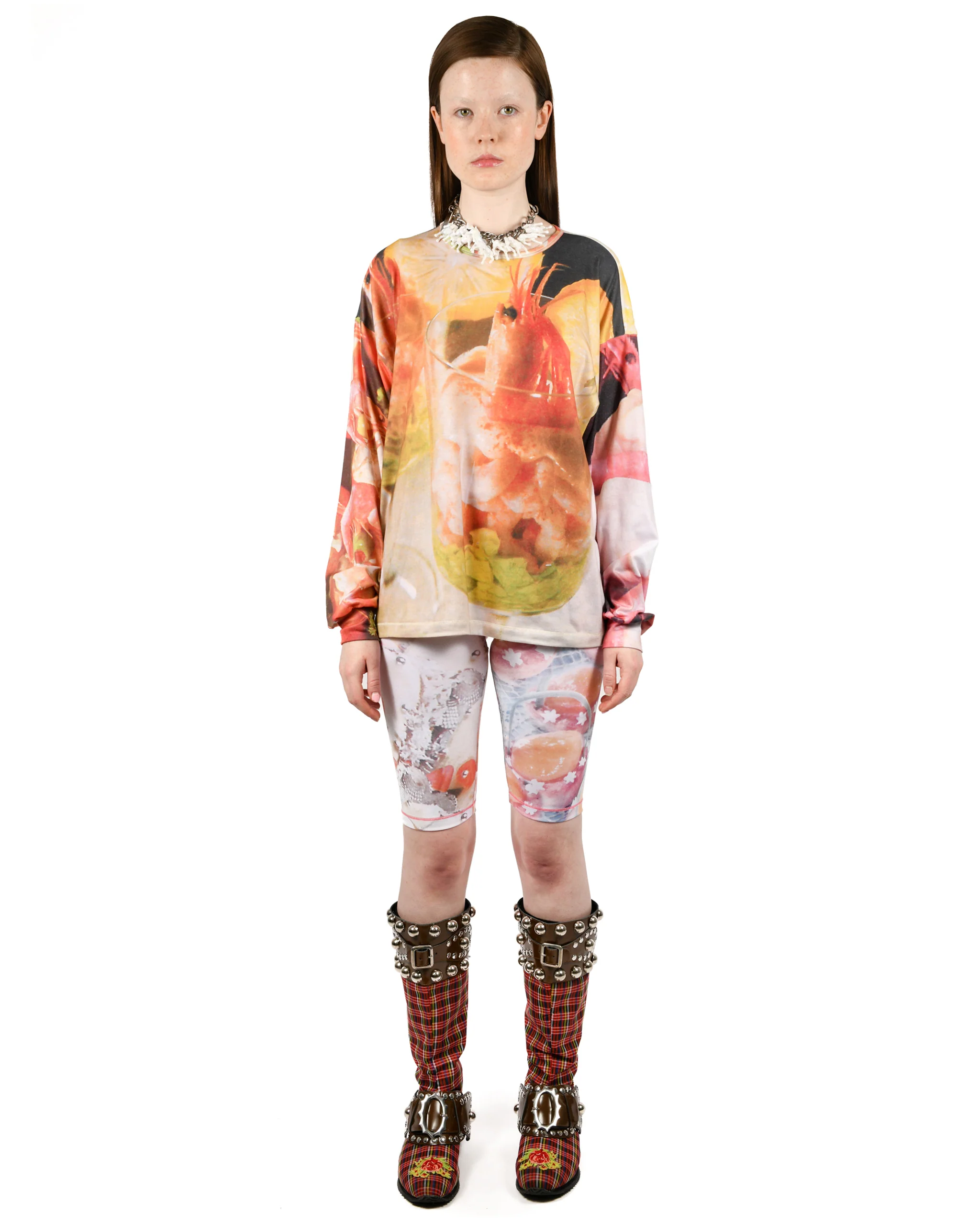 Shrimp Cocktail Oversized Jersey Top