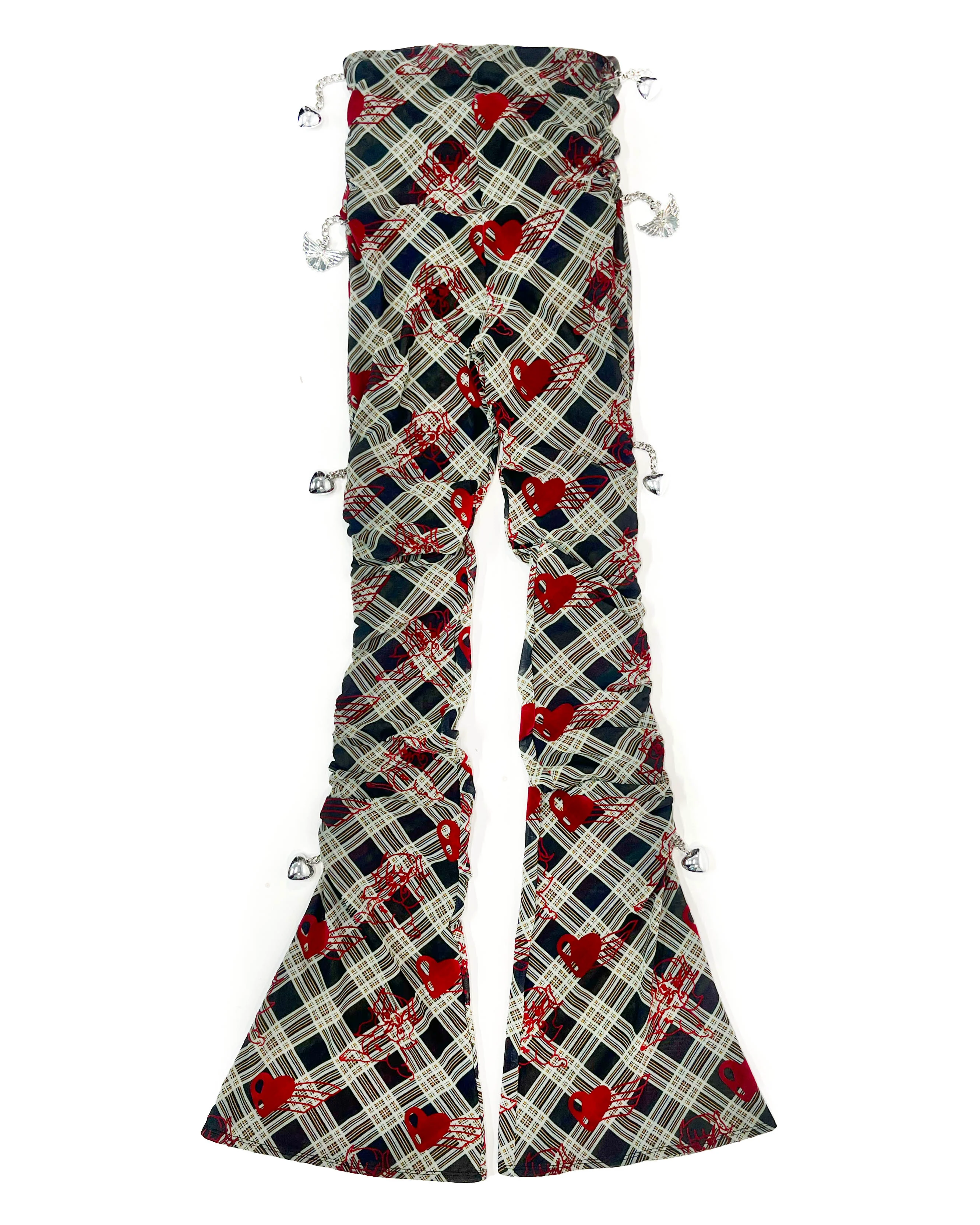 Sonicscape Plaid Mesh Leggings - Image 2