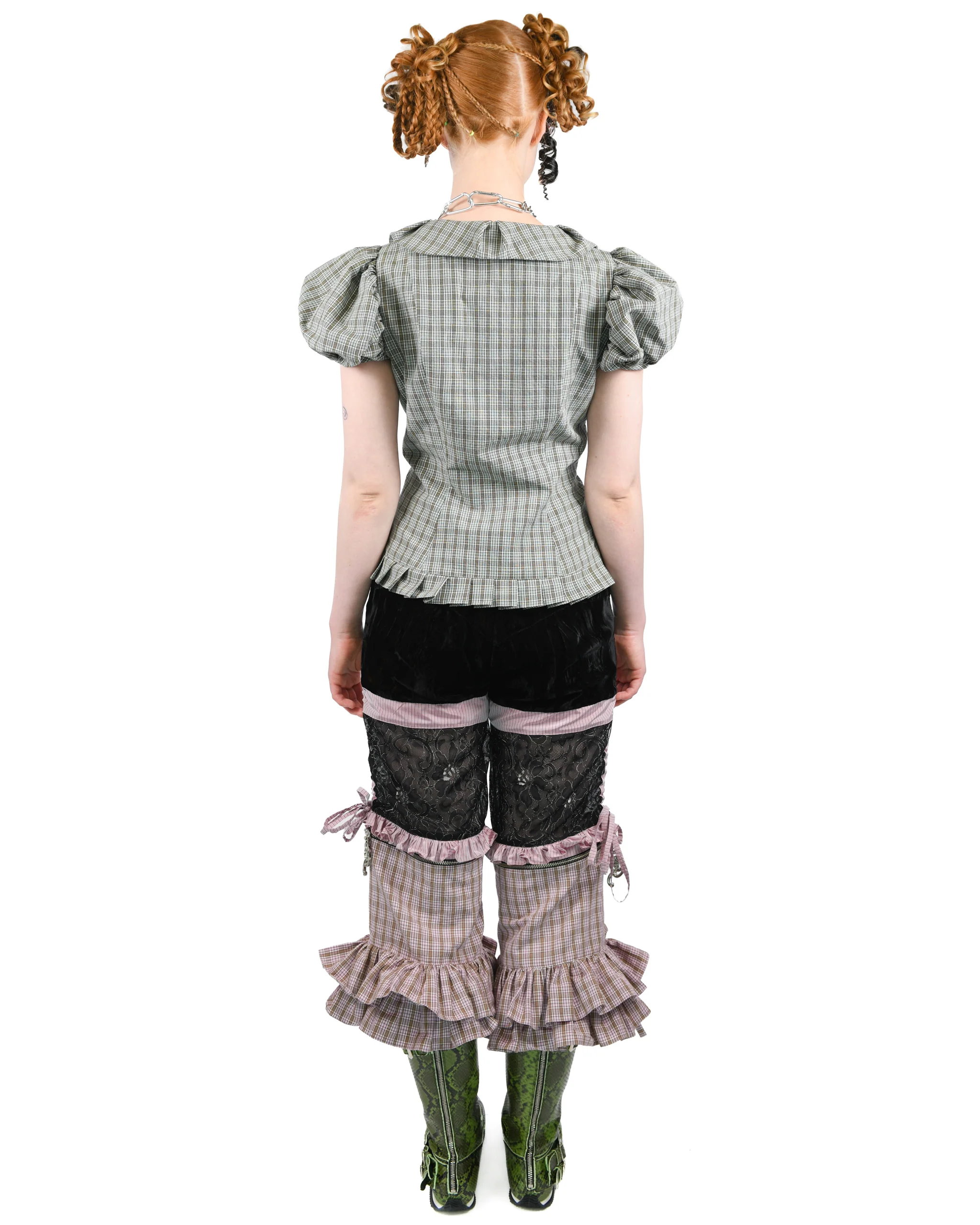 Spike Tartan Blouse - Image 3