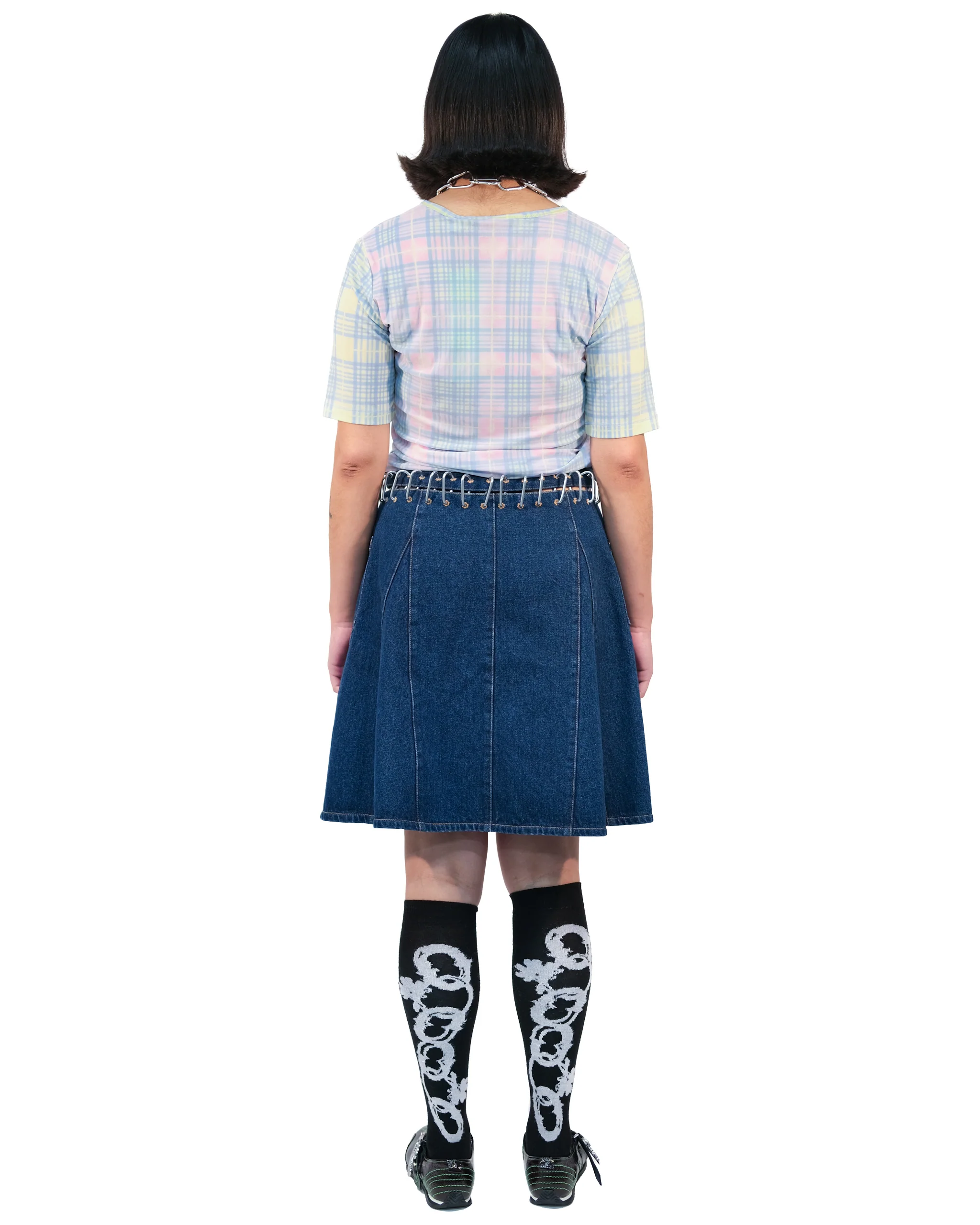 Tartan Devil Short Sleeve Mesh Top - Image 3