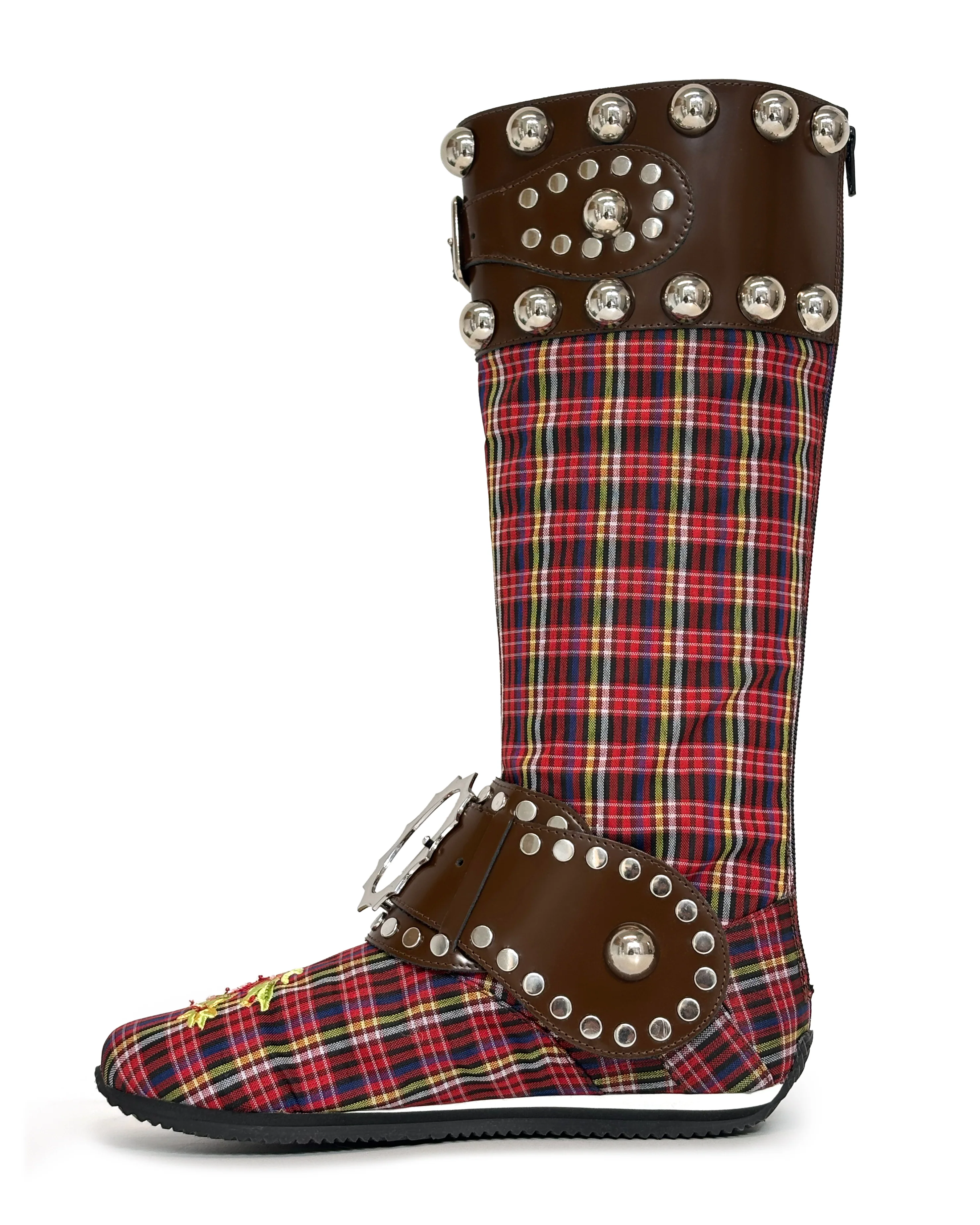 Tartan Spur Strap Stefanie Boot - Image 3