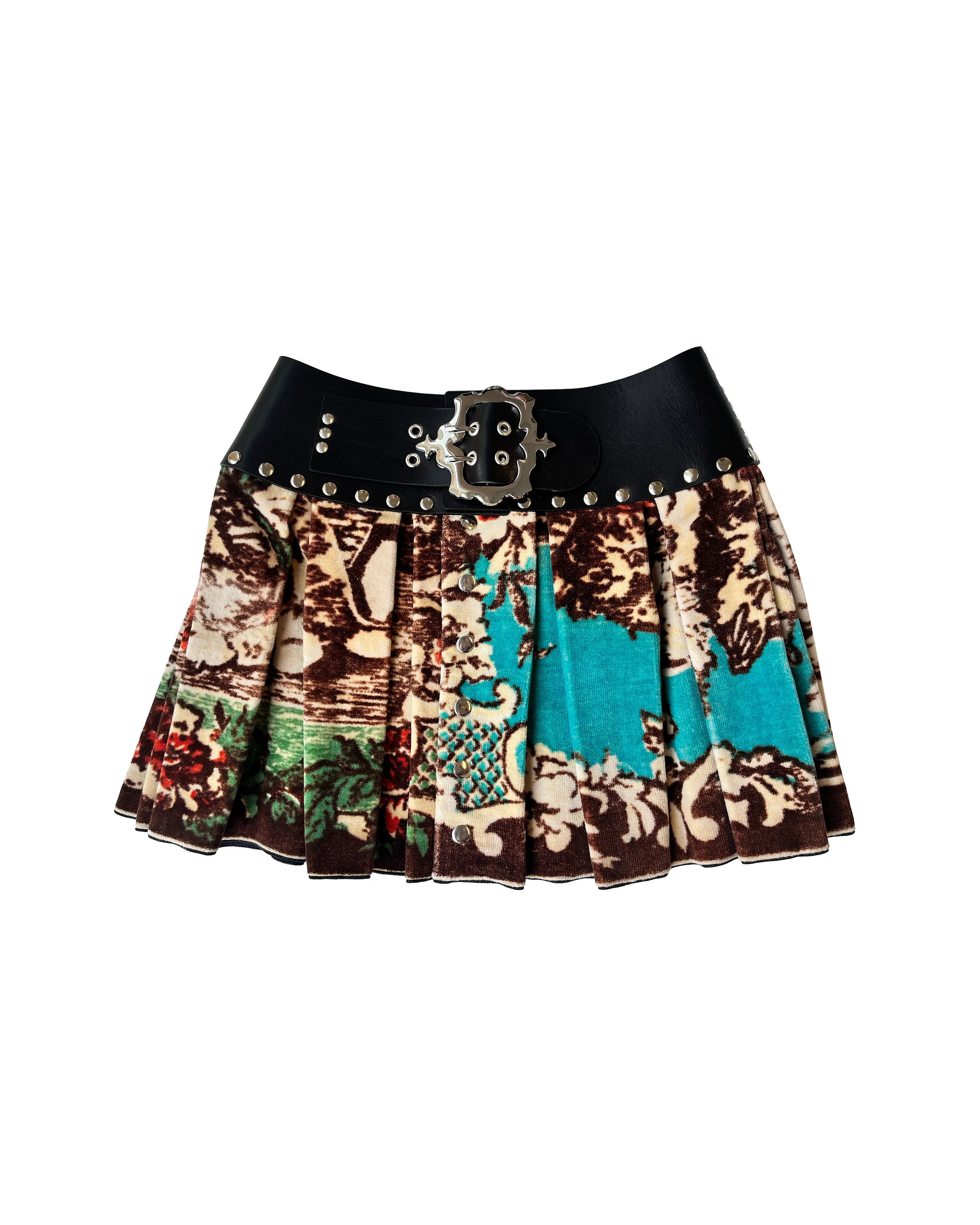 Velvet Mini Carabiner Skirt - Image 4